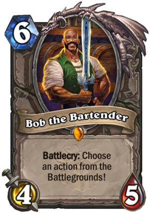 Bob the Bartender Card