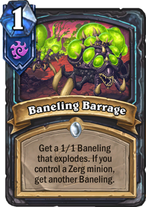 Baneling Barrage Card