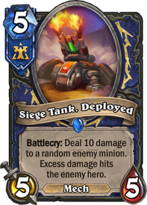 Siege Tank, Deployed Card